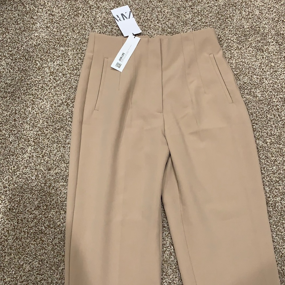 Zara tan trousers